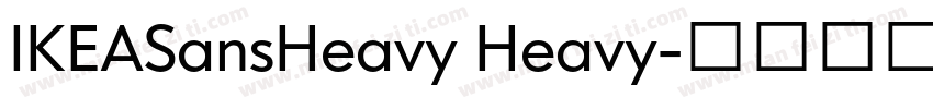 IKEASansHeavy Heavy字体转换